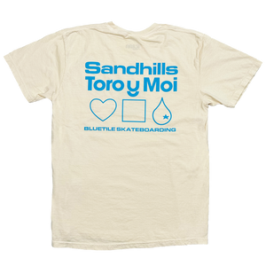 Toro y Moi x Bluetile Skateboarding - Sandhills T-Shirt - Off-White