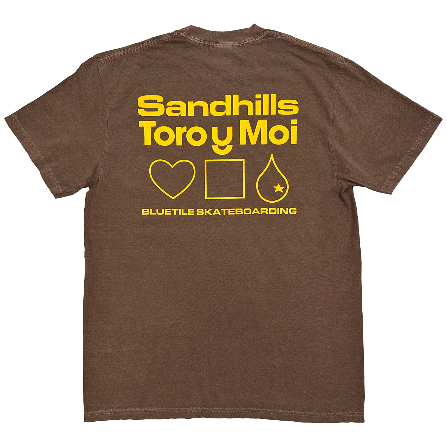 Toro y Moi x Bluetile Skateboarding - Sandhills T-Shirt - Brown