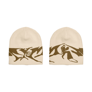 Hiking Man Beanie - Cream