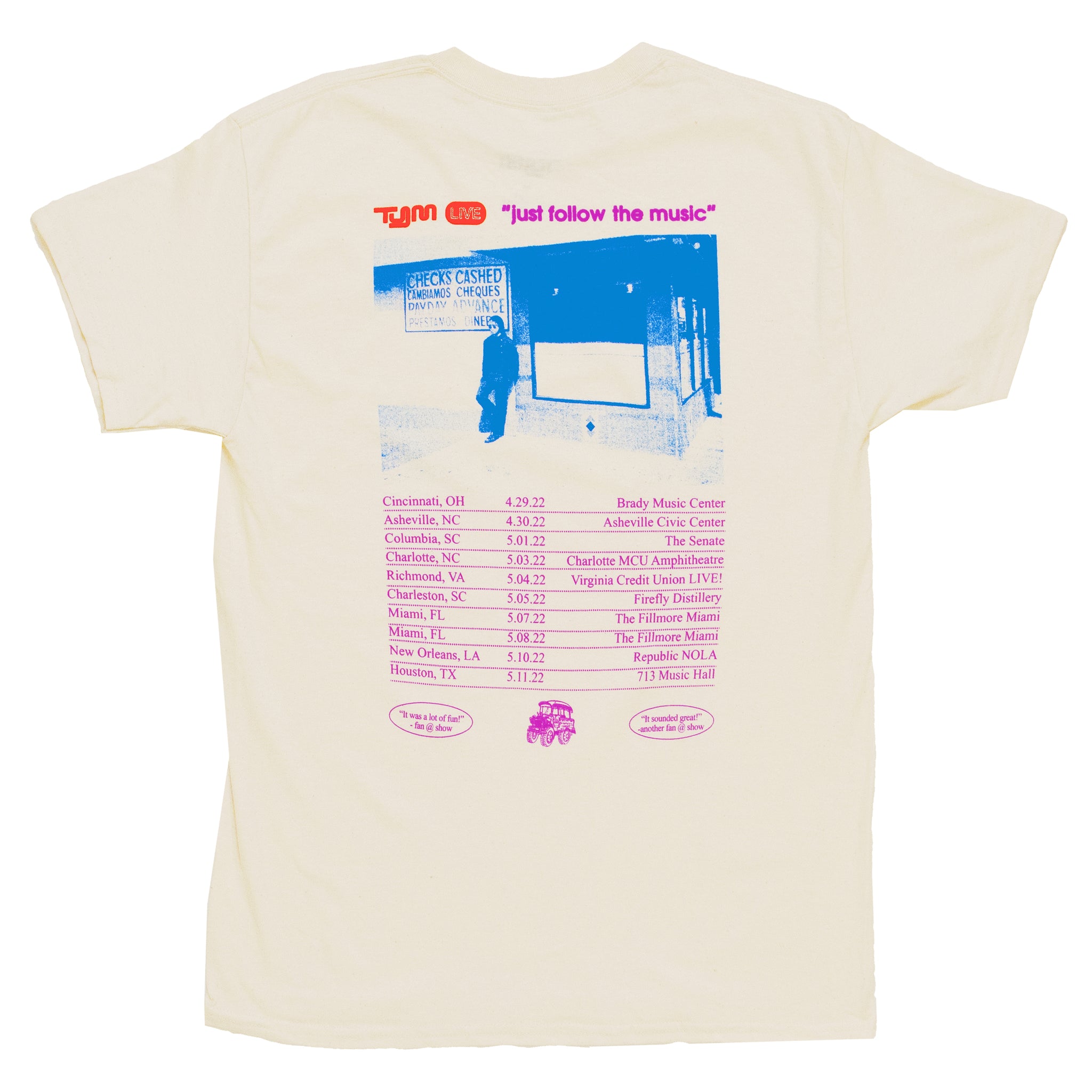 LIVE Tour T-Shirt - Natural